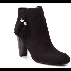 ‎Fringe Tasseled High Heel Ankle Bootie